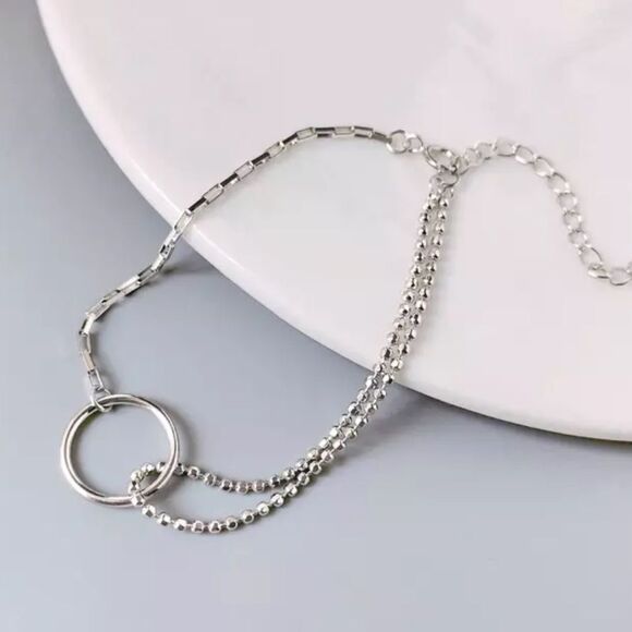 The Oh So Different Mixed Media Chain Bracelet in 925 silver - Picture 2 of 4